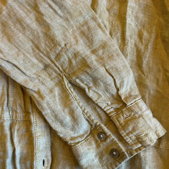 Tahari 100% linen long sleeve tunic excellent condition - Picture 5 of 10